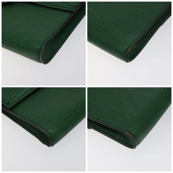 LOUIS VUITTON Epi Pochette Arche Shoulder Bag Green M52574 LV Auth 130925 - Picture 14 of 16